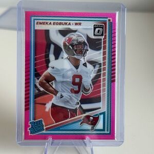 🔥 2025 Emeka Egbuka Panini Donruss Optic Rated Rookie Prizm Tampa Bay Buccaneers